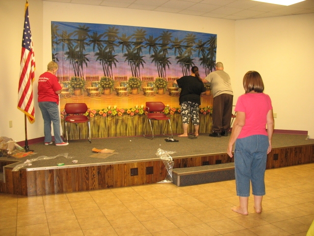 Decorating for Luau!  got tiki torches?