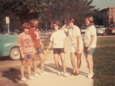 Varsity Cheerleader Practice Summer 1966