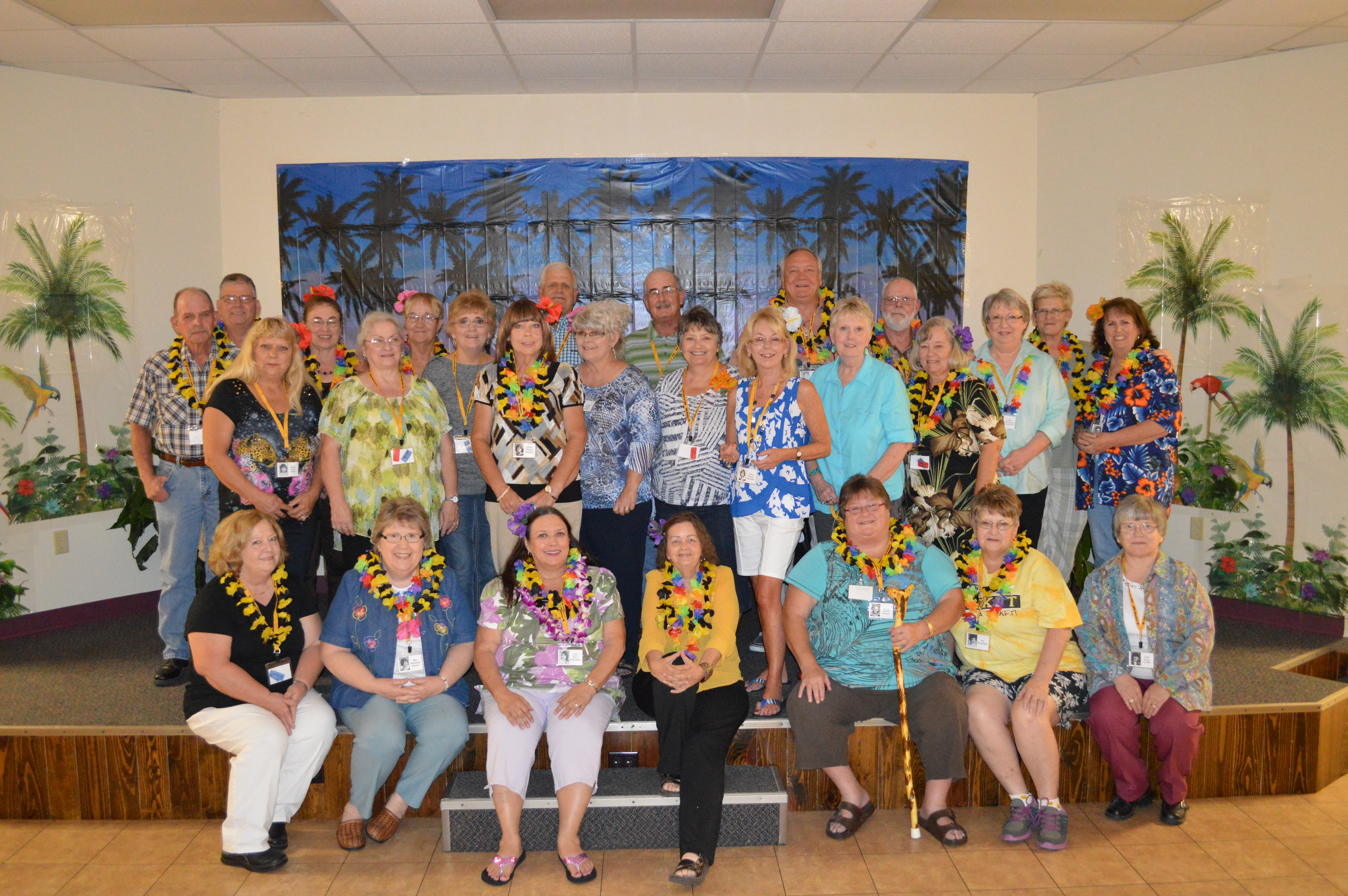 The Friday night Luau attendees.